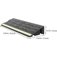 2 Pieces Luminous Rubber Ramp In The Dark For Indoor Use Non - Slip Mat For Transition Homes And Offices - 25.00X11.00X4.00公分x3件 - 查看 6