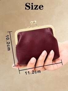 定制皮革按扣零钱包，情人节按扣钱包，定制贴心礼物，个性化情侣周年纪念礼物，适合送给妻子、女友、丈夫、男友及其他亲密关系对象