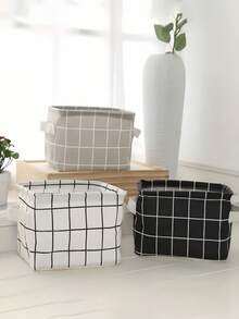 Portable Desktop Storage Box, Multi-Functional Organizer Basket, Durable Fabric Storage Bag With Handle, Suitable For Dorm, Home, Kitchen, Bedroom, Bathroom, Storage Box, Storage Container, Organizer Bag, Home Goods, Travel Essential, Room Decor, Home Decor - Multicolor - View 9