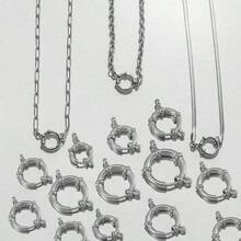 2个不锈钢可调节弹簧扣，10-18毫米圆形弹簧钩，适用于DIY珠宝制作，项链、手链、脚链，也可单独佩戴，时尚珠宝连接器，防水镀金 - 彩色 - 查看 2