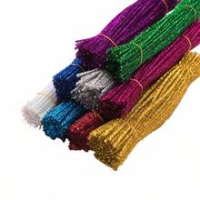 100pcs (High Density Type), Suitable For Manual Folding Yarn Tube Cleaner, Orange Woven Yarn Sticks, Ideal Choice For Cleaning Yarn Roots, Woven Yarn Sticks, Home Crafts, Flexible And Durable, Can Be Used For DIY Art And Creative Craft Projects Decoration, Also Suitable As Birthday, Wedding And Valentine's Day Gifts. The Yarn Sticks Can Also Be Used For Floral And Craft Making. - Multicolor - View 11