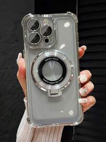 奢华电镀透明紫色手机壳，带磁吸指环支架，防震防摔，柔软硅胶银色边框，兼容 16/16E/16 Pro/16 Pro Max/16 Plus/15/14/13/12/11/X/XS/XR/8/7、Galaxy S25/S24/S23/S22/S21/A55/A54/A53/A52/A35/A34/A23/A16/A15/A14/A13/A12/A05S/FE/Ultra/4G/5G、Redmi/Honor/MOTO/OPPO/Infinix 等品牌手机。