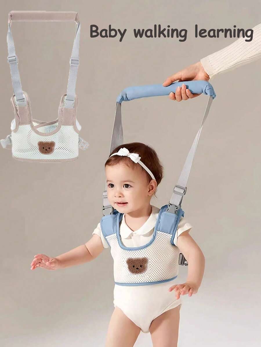 1pc Baby Walking Assistant Harness, Cute Bear Design, Toddler Walking Leash, Anti-Fall Anti-Strangle Walking Aid, Breathable Baby Walker