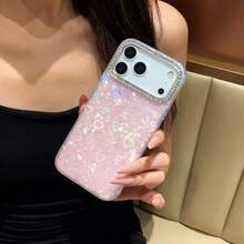 Pink Heart-Shaped Phone Case, Compatible With IPhone 17 Pro Max/17 Pro/17/16 Pro Max/16/16 Pro/16 Plus/15/15 Pro Max/15 Pro/15 Plus/11/12/13/14 Pro Max/12 Pro/12 Pro Max/13 Pro/13 Pro Max/14 Pro/14 Pro Max/14 Plus, Hard Protective Case, IMD Process - Pink - View 8
