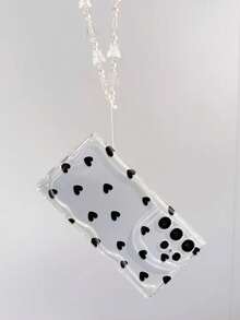 Ốp điện thoại TPU cao cấp màu kem, viền lượn sóng, họa tiết trái tim, chống sốc, tương thích với iPhone 17pro/17Air/17/17promax/16/11/16pro/16plus, Galaxy S25/S25PLUS/S25 Ultra/A16/A36/A26/A56/A50/A12/A32, 11/12Pro/12/12X/13Pro/14Pro/15Pro/, Redmi 10/9/Note9/12c/Note11pro/Note8Pro, kèm phụ kiện vòng tay hạt hình bướm. - Nhiều màu - Xem 3