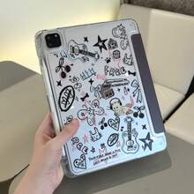 Funda protectora adecuada para la tableta Redmi Pad2 de 11", cubierta plana magnética cerrada, panel trasero de acrílico de alta transparencia con ranura para lápiz, función de suspensión/activación inteligente, soporte plegable de tres posiciones, protección integral, compatible con Huawei y modelos de Apple como iPad, etc. - Multicolor - Ver 6