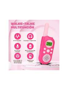 Walkie Talkie para Niños, 2pcs Juguete Woki Tokis con LCD Linterna, VOX Función de Llamada 22 Canales 5KM Alcance, Juguetes Niños al Aire Libre Camping, Impermeable Radios de Comunicacion,38914392 - Tipo de Enchufe A Japonés (100V) - Ver 6