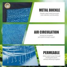 Malla Sombra para Exteriores 4x3M Sombra Toldo Reforzada Velas de Sombra Lona 90% Bloqueo de Solar UV para Jardn Piscina Patio Terraza Azul - como se muestra en la figura - Ver 7