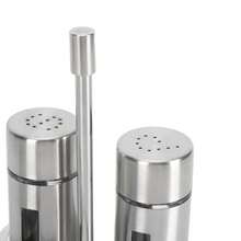 CYPNDiydeg Juego de Salero y Pimentero Botellas de Condimento de Especias de Acero Inoxidable 304 con Ventana de Visualización Base Juego de Salero y Pimentero para Cocina RestauranteFashion - 223616072 - Ver 6