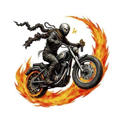 1pc/2pcs/3pcs Motorcycle Spark Heat Transfer Stickers - Mixed Color Vinyl Heat Transfer Stickers Suitable For T-Shirts, Jeans, Masks, Backpacks - DIY Seasonal Decoration, Home Decor, Holiday Clothing Customization, Easy To Apply Decals, Durable Home Decor