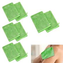 沐浴去角质手套，带挂环的身体去角质手套，用于沐浴、面部水疗、洗手、深层清洁去除死皮的磨砂去角质手套，男女通用