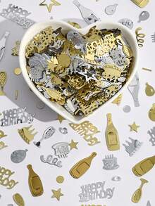 1 conjunto/1 unidade de confete de papel em formato de estrela de cinco pontas com glitter para decoração de festas de aniversário. Ideal para bolos de aniversário, casamentos, aniversários de casamento, decoração de ambientes, festas em geral, jogos de mesa em casamentos e ocasiões de primavera (Páscoa). - Ouro - Ver 7