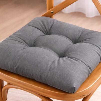 Cuscino premium in peluche per seduta della sedia, con cucitura speciale, design con lacci, 40*40 cm