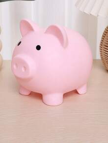 Cute Cartoon Rubber Piggy Bank For Children; Unbreakable Savings Bank; Loose Change Bank; Birthday Gift; Business Gift. - Multicolor - View 5