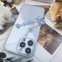 1-4PCS Cute Phone Charms Aesthetic Y2K Cell Phone Charms Strap Strawberry Butterfly Star PhoneCharm Y2K Accessories For Bag Keychain  Camera Pendants Decor - 2xBowLoveBlueStar - 查看 6