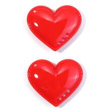 2pcs/Pack 5.5cm Big Heart Shaped Pendant, DIY Jewelry Making Accessory For Phone Chain, Keychain, Necklace - Large Heart Pendant - View 11