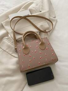 Fashionable Printed Handbag, Women's Personalized Minimalist Casual Crossbody Bag, Shoulder Bag - Multicolor - View 6