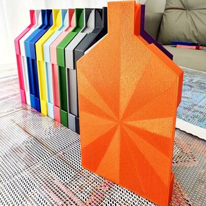 Large Plastic Storage Box With House-Shaped Compartments, Suitable For 5D Diamond Painting Accessories, Portable, Diamond Painting Storage