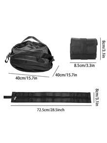 Reusable Foldable Shopping Bag With Handle, Large Capacity, Collapsible, Washable Travel Tote - Multicolor - View 3