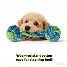7 piezas Juguetes de correa para perros, juguetes masticables duraderos para juego interactivo con perros medianos y pequeños, ayuda a limpiar los dientes, aliviar el aburrimiento, juego de tirar, masticado poderoso, juguetes dentales de cuerda de algodón para cachorros - Multicolor - Ver 9