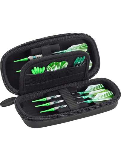 Sentry - Funda Delgada de EVA para Dardos de Acero y Punta Suave, Tiene Capacidad para 6 Dardos y Cuenta con Almacenamiento Integrado para vuelos, Puntas y Ejes,38953812