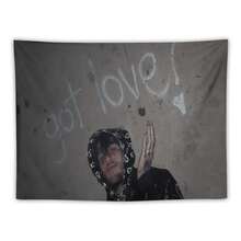 Lil Tapestries Love Peep Rapper Tapestry Wall Hanging - Vibrant Colorful Abstract Art, Horizontal Peach Light Beige Fabric Home Decor For Bedroom, Living Room, Door Curtain, Balcony - No Electricity Needed - Nhiều màu - Xem 3