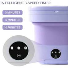 Lavadoras portátiles, mini lavadora y secadora de 11 l, lavadora plegable para ropa interior con escurridor, mini lavadora y secadora portátil para ropa interior y ropa de bebé, para apartamentos, dormitorios y autocaravanas. - Tipo de Enchufe A USA (110-127V) - Ver 3