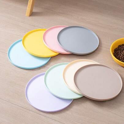 Silicone Pet Food Mat, Dog Food & Water Mat, Puppy Feeding Mat, Raised Rubber Dog Bowl Mat, Waterproof Pet Food Pad, Cat & Dog Universal Placemat, Prevent Food & Water Spill, Suitable For Medium & Small Pets | Non-Slip, Easy To Clean, Universal Silicone Mat For Cat & Dog Bowls And Dishes