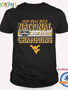West Virginia Mountaineers   Rifle National Champions T Shirt (2) - Black - View 1