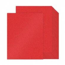 30 Sheets Red Glitter Cardstock 8.5 X 11 Inches, Heavyweight 230gsm Premium Sparkling Card Stock Paper For Card MaFKing DIY Craft Party Decoration Schoolsss Student Supplies (Red) - Red - 查看 1
