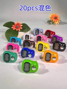 Mini Electronic Finger Counter/Ring-Shaped Manual Counter, Random Color Tasbih, Compact And Cute, Easy To Use And Operate, Suitable For Counting Prayers, Workouts, Business Activities, Customer Flow Statistics, Etc. - Multicolor - View 25