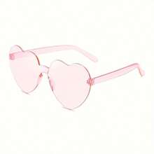 20副心形时尚眼镜，糖果色无框趣味心形时尚眼镜，采用塑料和耐用PC材质制成，适合婚礼、派对、情人节、拍照道具、男女通用装饰眼镜，也适合节日、海滩、婚礼、音乐节、嘉年华、单身派对、周年纪念日等场合。 - 粉色 - 查看 10