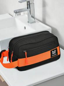 Peach Tree Men's Clutch Bag, Square Pillow Bag, Wrist Bag, Wallet, Crossbody Bag 2-In-1, Neutral Business Storage Bag Suitable For Business Travel, Toiletries Storage, Handbag, Wrist Bag, Men's Gift, Valentine's Day Gift, Father's Day Gift, Multi-Purpose, Dorm, University - Multicolor - View 4