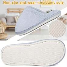 RAINSMORE Pantuflas Mujer Cmoda Pantuflas para Mujer Slippers Women Antideslizante Zapatillas de Casa Pantuflas Clidas de Invierno con Cierre de Velln Cmoda Zapatillas Casa - rosa+24-25 - Ver 4