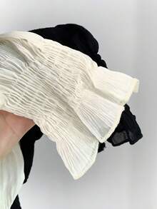 2pcs Black & White Elastic Thread,Ultra-Fine Closed-End Stretch Thread, Seamless Round Latex Sewing Thread For DIY Beading, Skirt Gathering & Fabric Ruffles Thread,DIY Bead Elastic Cord,Invisible Elastic Band For Professional Hemming, Craft Jewelry, And Creating Flounces, Elastic String For Gathering Fabric, Elastic Thread For Sewing & DIY Fashion Accessories