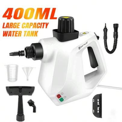 Royalswill Handheld Steam Cleaner, 1000W Portable Steam Cleaner, IPX4-Rated For Cleaning Steamers, Complete With A 9-Piece Cleaning Accessory Set, 450ml Large Capacity, Delivers Exceptional Stain Removal Performance, Suitable For Cleaning Cars, Sofas, Floors, Bathrooms And Windows