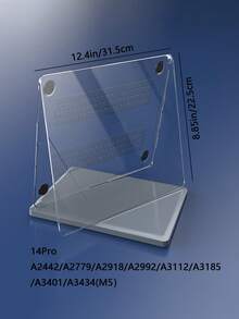 1pc Crystal Clear Hard Shell Case, Scratch-Resistant Protective Cover, Shock-Proof Protection For MacBook Air/Pro 13" 14" 15" 16" With M1/M2/M3/M4/M5 Chips