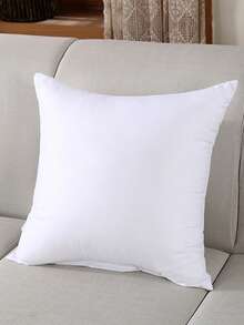 1pc/2pcs White Pillow Insert, Cushion Insert, Non-Woven Fabric European Style Cushion Core, Square Sofa Back Cushion Core, Suitable For Living Room Sofa, Bedroom Headboard Decor, Car Seat And Christmas Decoration - White - View 14