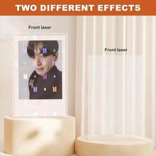 100Pcs Photocards Sleeves Holographic Clear Protector Albums Photo Cards Collection For FArmyss Fans Gifts - Hình ba chiều với cạnh trong suốt - Xem 6