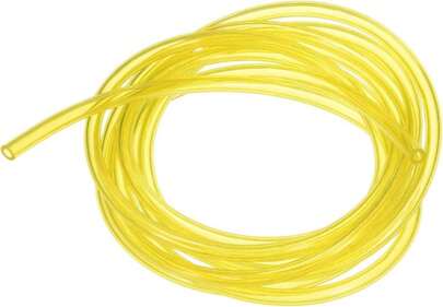 M METERXITY Tubing Carburetor Fuel Vent Line, 2mm(0.08") ID 3.5mm(0.14") OD 1.5m(5') Long Polyurethane Gas Oil Tube For ATV/Go Kart/Dirt Bike, Universal Petrol Pipe Replacement [Yellow]