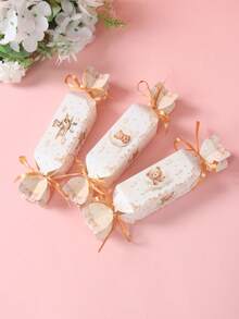 6pcs Brown Bear Gift Boxes With Ribbon, Teddy Bear Pattern Babe Shower Candy Boxes, 1st Birthday Party Gift Packaging Boxes, Gender Reveal Party Favor Box, Treat Boxes, Happy Birthday Party Supplies, Gender Reveal Party Supplies, Kitchen Baking Gift Wrapping Supplies, Snack Food Boxes, Babe Shower Decoration, Gender Reveal Decoration, Babe Shower Gifts, Brown Bear Party Decor, Newborn Babe Party Table Decor - Brown Bear - View 6