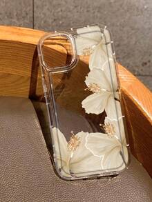 Hibiscus Floral Flower Print Clear Case Compatible With IPhone 13/11/17/17pro/16/14/15/15pro/15 Plus/15 Promax/7plus/8plus/X/Xs Max/Xr/11pro/12pro/13pro/14pro/12mini/13mini/11promax/12promax/13promax/14promax/14plus/17pro Max/17Air/6/6s Plus/7/8/16Pro/16plus/16promax/Se2/17promax&Compatible With Samsung Galaxy/A54/A14/A12/A13/A15/A32/A33/A24/A52S/S20/S21/S22/S23/S24/S23Plus/S24ultra/S25/A15/A33/A23 - Multicolor - View 1