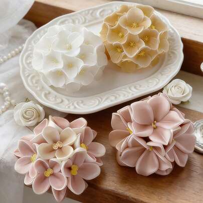 Khuôn silicon hình hoa cẩm tú cầu 3D - Chịu nhiệt, dễ lấy sản phẩm ra khỏi khuôn, thích hợp làm nến/xà phòng/nhựa, quà tặng Valentine/đám cưới, quà tự làm cho nữ.