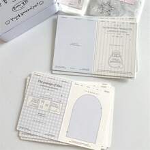 20pcs/Set INS Style Mini Folding Cards, Cardboard Protective Sleeves, Decorative Folding Pages, DIY Greeting Cards - Multicolor - View 11