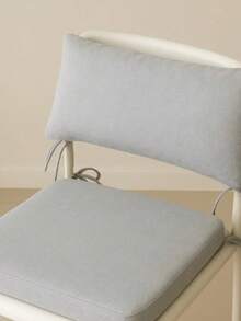 Puffy Soft Square Chair Cushion Set For Garden, Balcony And Living Room (Top & Bottom Set ın Der Turkeı - Grey - View 3