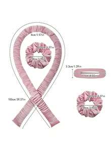 New Soft Velvet Hair Curler, High-Quality Non-Damaging Sleep Friendly Curling Iron, Elegant Satin Ribbon Curler, No Heat Curling Wand