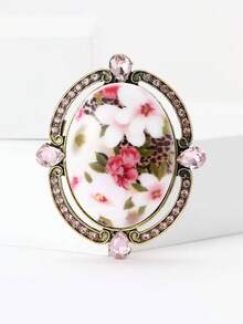 珐琅巴洛克胸针 - 精致创意别针，男女皆宜，休闲派对珠宝配饰/朋友礼物徽章装饰 - 巴洛克 - 查看 2