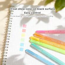 languo 54-Colour Gradient Gel Pen Set, 1.0mm Nib, 3D Acrylic Painting Effect, Suitable For Note-Taking, Student Studies, Colouring And Painting, Craft And Art Projects, Stationery Supplies.