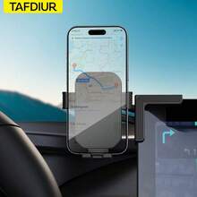 TAFDIUR 360°可调节三点式稳定固定夹中心展示支架，适用于厚度不超过1.06英寸的手机，可垂直或水平放置。 - 車載螢幕支架 - 查看 4