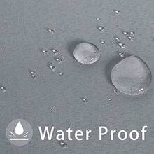 LUSHVIDA Rectangle Outdoor Tablecloth With Umbrella Hole And Zipper 52x70 Inch Silver Washable Waterproof Table Cloth Spill Proof Wrinkle Free Table Cover For Patio Spring Summer Picnic BBQS - Silver - View 5